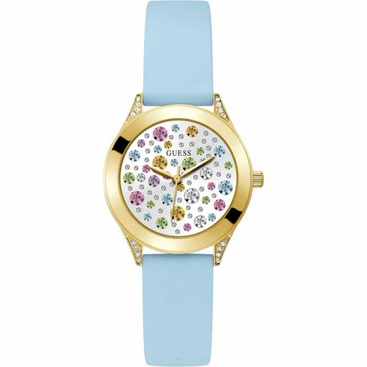 GUESS WOMENS GUESS GOLD-TONE ANALOG WATCH