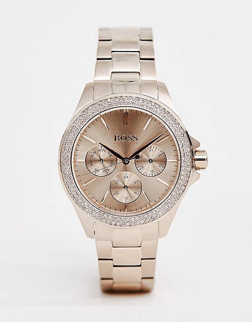 Hugo Boss Premiere Ladies Gold Quartz Watch – 1502443