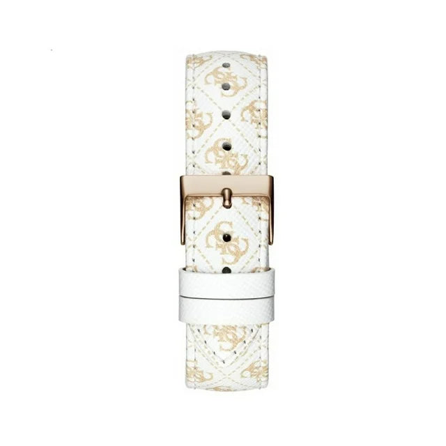 GUESS GOLDEN QUARTZ ANALOG LEATHER WOMEN'S WATCH W1229L3