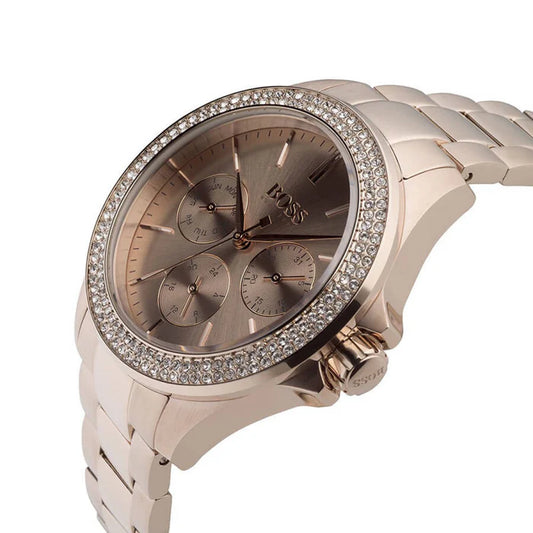 Hugo Boss Premiere Ladies Gold Quartz Watch – 1502443