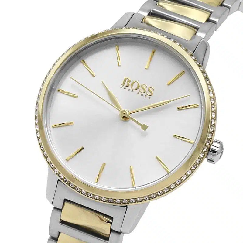 Hugo Boss Signature Ladies Gold & Silver Stainless Steel Watch – 1502568