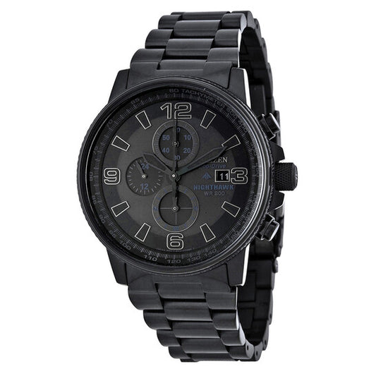 CITIZEN NIGHTHAWK - MEN'S ECO-DRIVE CHRONOGRAPH STAINLESS STEEL WATCH