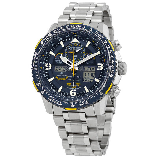 CITIZEN PROMASTER SKYHAWK A-T - MEN'S ECO-DRIVE "BLUE ANGEL" STAINLESS STEEL WATCH