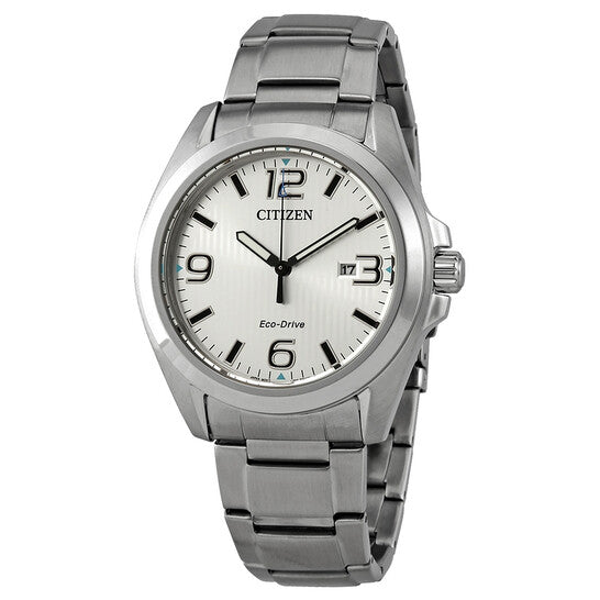 CITIZEN GARRISION - MEN'S ECO-DRIVE SILVER STAINLESS STEEL WATCH