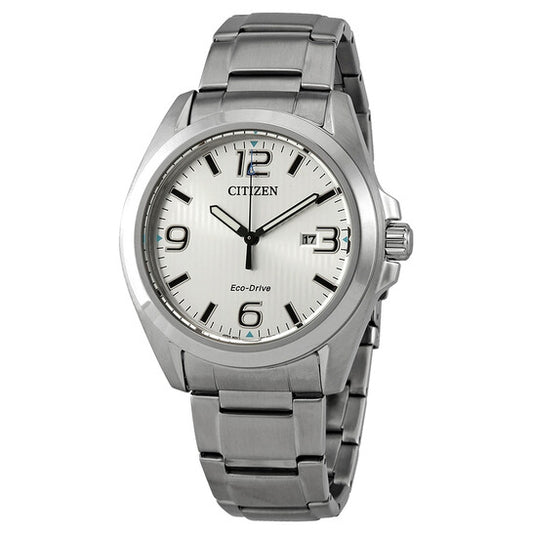 CITIZEN GARRISION - MEN'S ECO-DRIVE SILVER STAINLESS STEEL WATCH