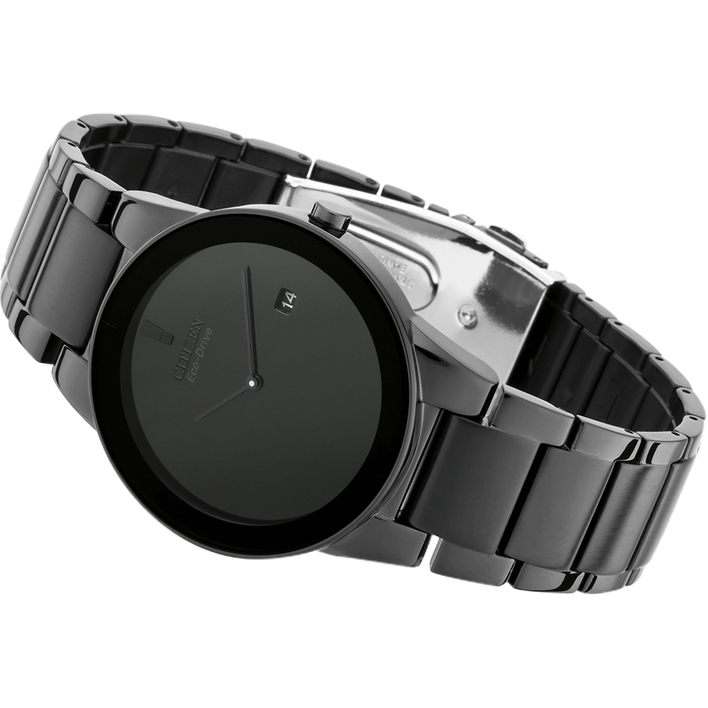 CITIZEN AXIOM - MEN'S ECO-DRIVE BLACK STAINLESS STEEL WATCH