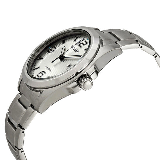 CITIZEN GARRISION - MEN'S ECO-DRIVE SILVER STAINLESS STEEL WATCH