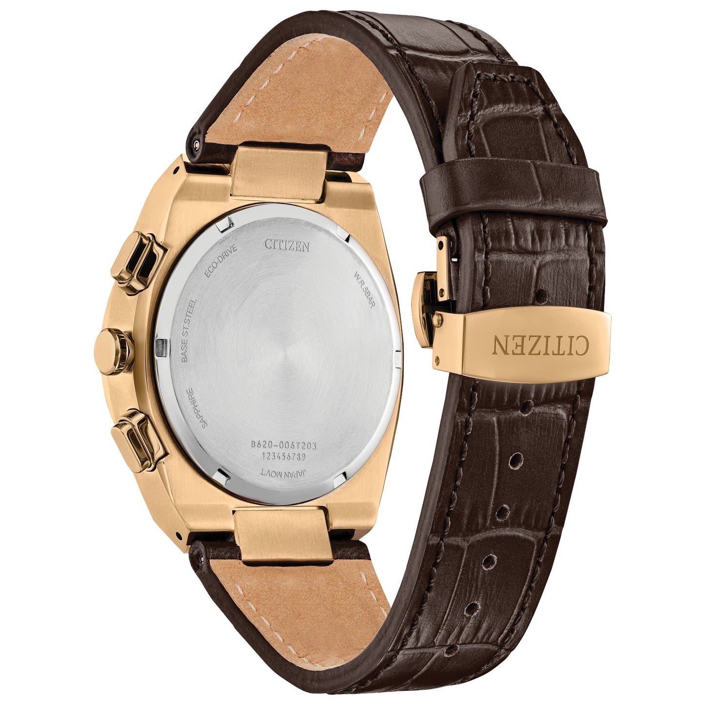 CITIZEN AXIOM SC - BLACK DIAL LEATHER STRAP WATCH