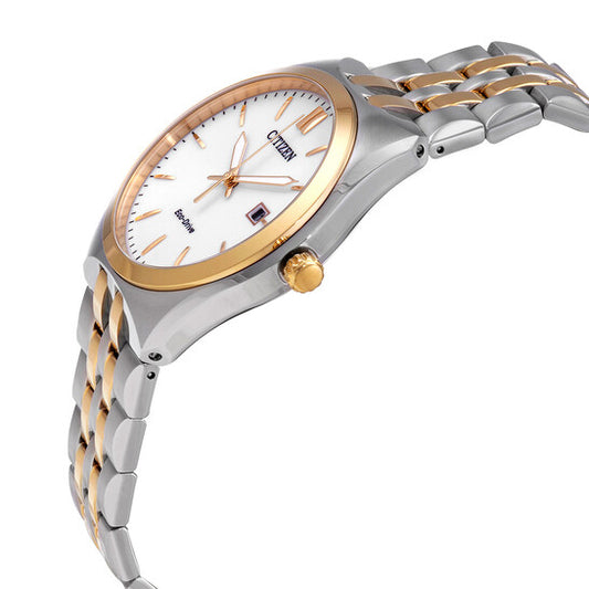 CITIZEN CORSO - MEN'S WHITE DIAL STAINLESS STEEL BRACELET WATCH