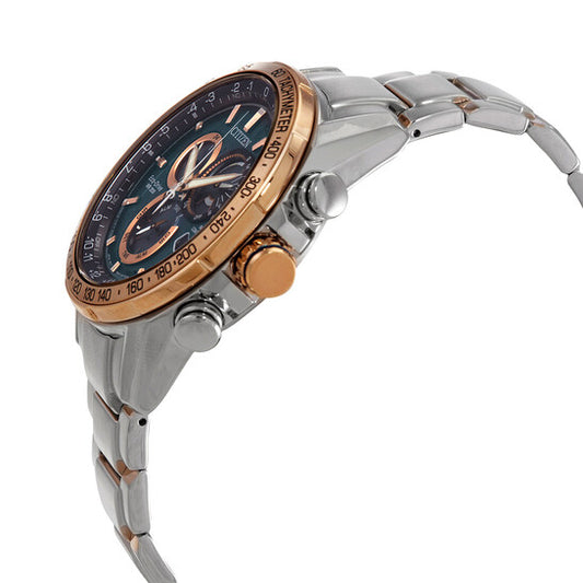 CITIZEN PCAT - BLUE DIAL STAINLESS STEEL BRACELET WATCH