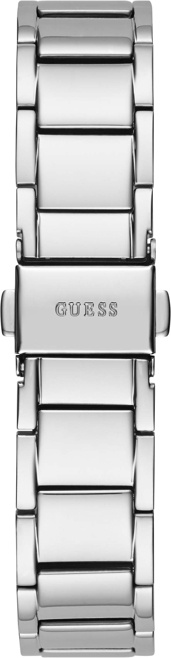 GUESS SOLSTICE LADIES SILVER-TONE MULTIFUNCTION/SKELETON