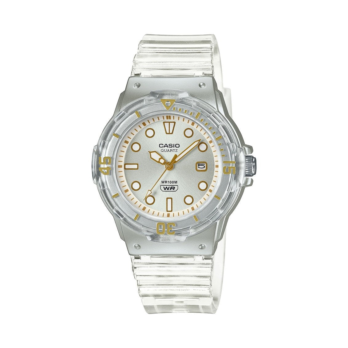 Casio Women’s Clear Transparent Marine Style Sport Watch - LRW-200HS-7EVCF