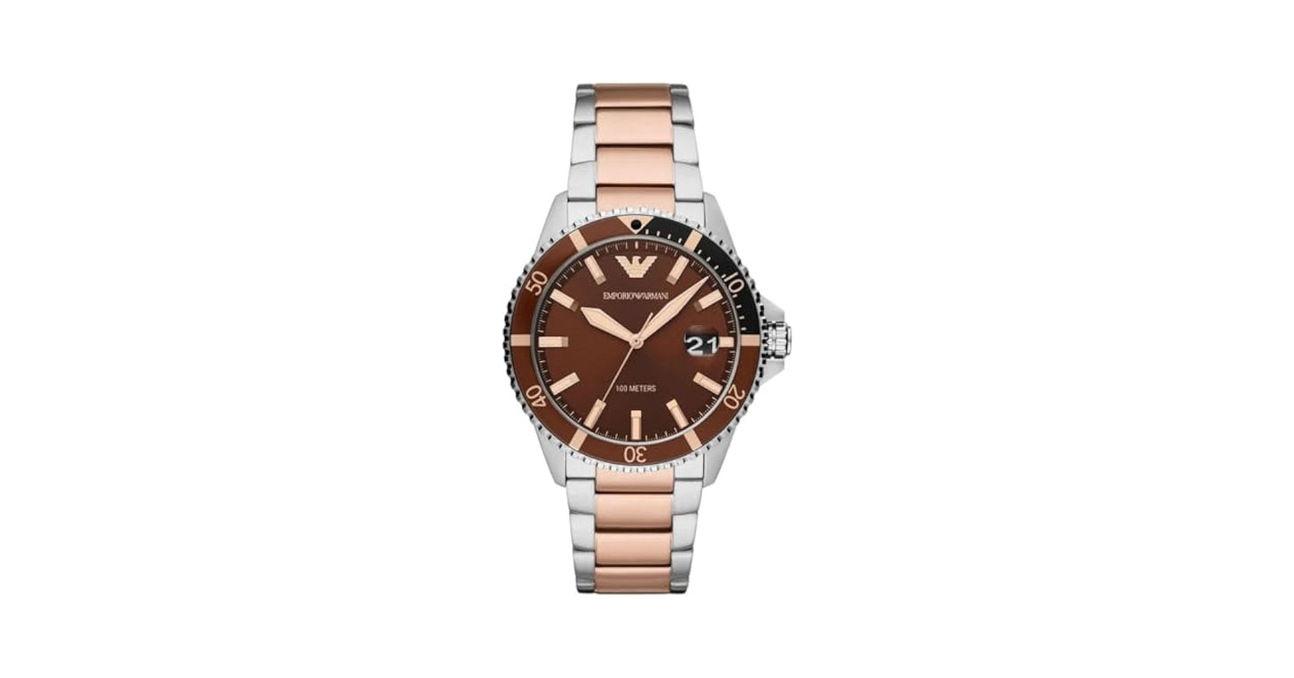EMPORIO ARMANI TWO-TONE MENS WATCH