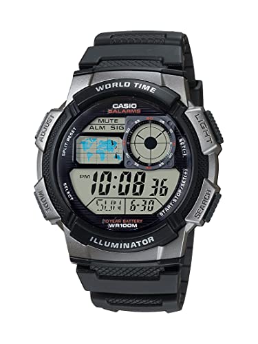 CASIO YOUTH DIGITAL WORLD TIME AE-1000W-1AV AE1000W-1AV (M)
