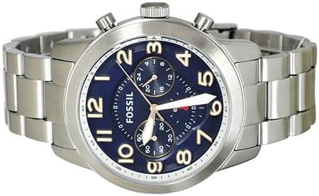 FOSSIL PILOT 54 CHRONOGRAPH STEEL BAND WATCH FS5203 (M)