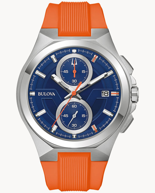 BULOVA BLUE DIAL QUARTZ MAQUINA MARC ANTHONY 96B407 (M)