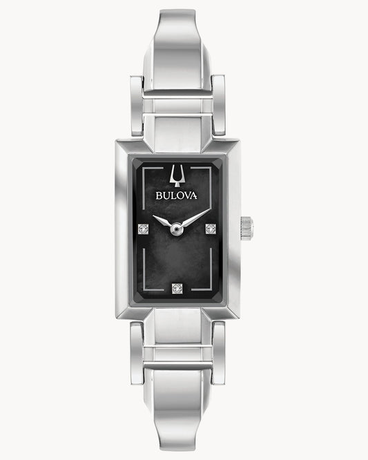 BULOVA BLACK MOTHER OF PEARL DIAL QUARTZ CLASSIC 96P209 (W)