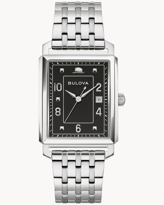 BULOVA BLACK DIAL QUARTZ FRANK SINATRA LIMITED EDITION 96B461 (M)