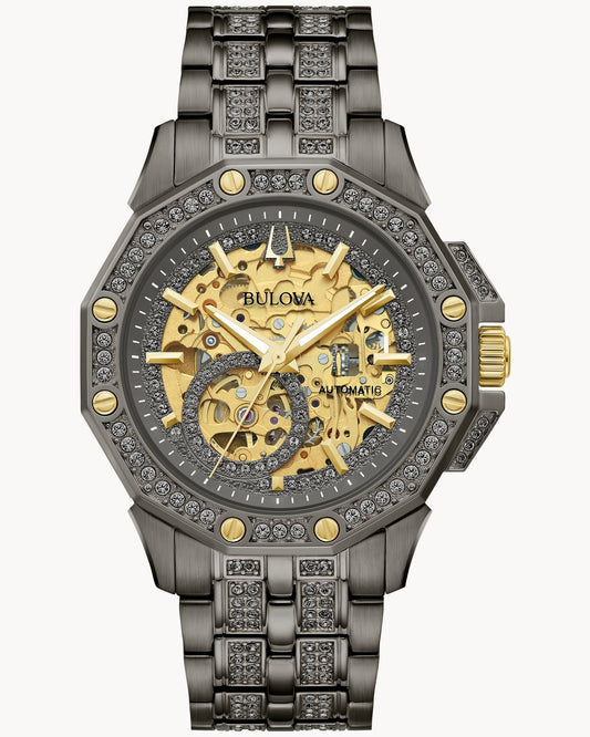 BULOVA GRAY DIAL AUTOMATIC OCTAVA 98A293 (M)