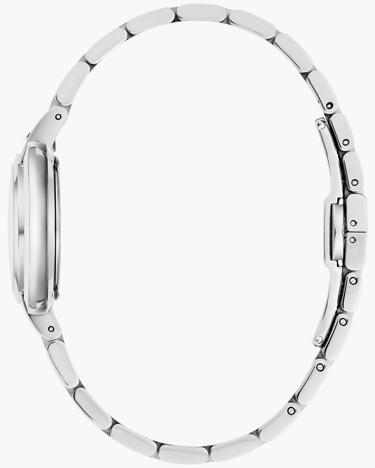 BULOVA PINK MOTHER OF PEARL DIAL SILVER TONE SS RUBAIYAT 96L338 (W)
