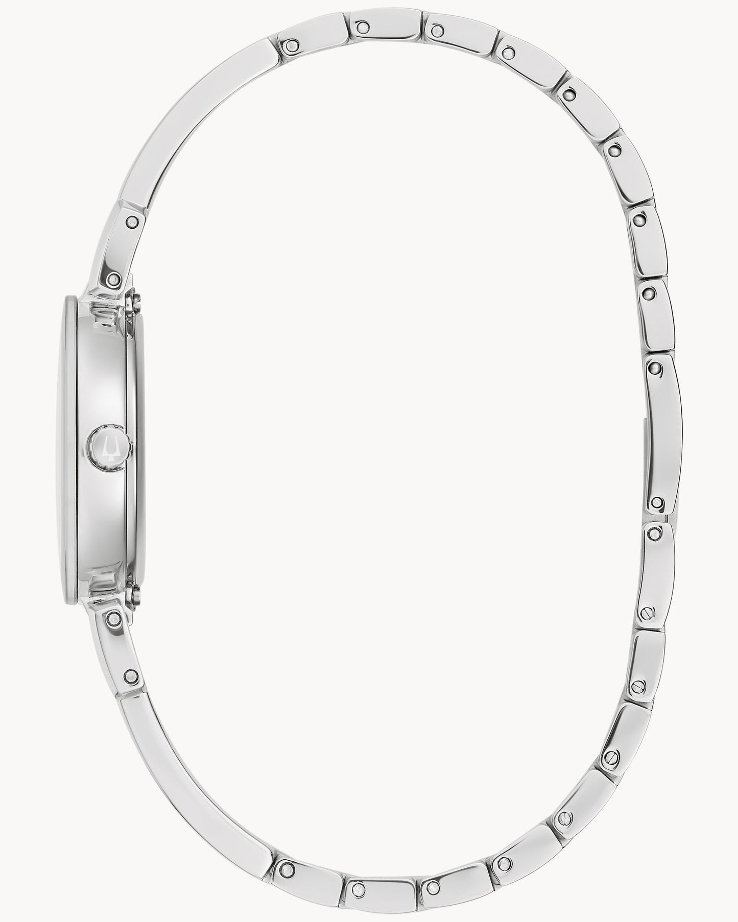 BULOVA SILVER DIAL DIAMOND ACCENT MODERN MARC ANTHONY 96P241 (W)