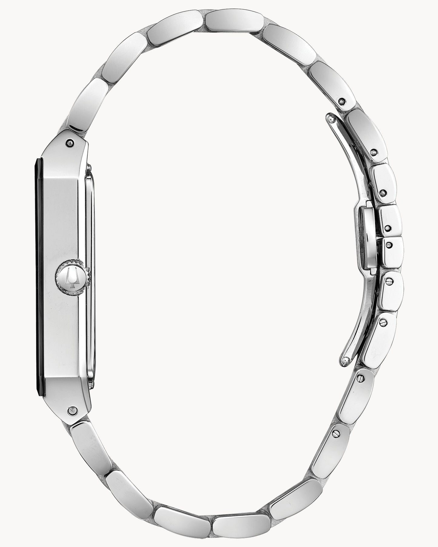 BULOVA BLACK DIAL QUARTZ QUADRA MODERN 96D145 (M)
