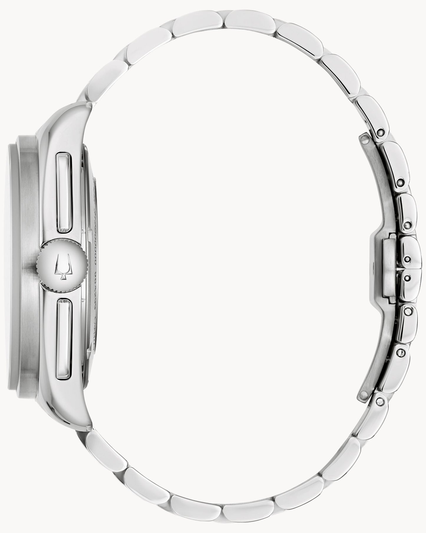 BULOVA BLACK DIAL HIGH PRECISION QUARTZ LUNAR PILOT 96K111 (M)