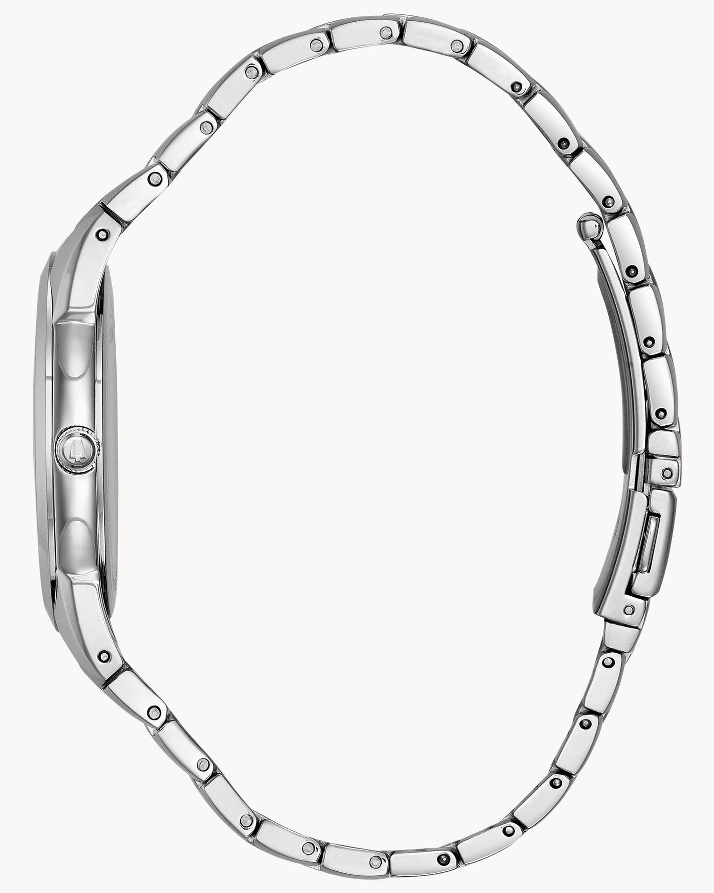 BULOVA SILVER DIAL QUARTZ CLASSIC 96B015 (M)