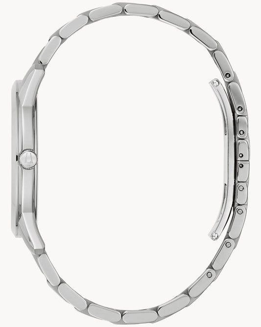 BULOVA BLUE DIAL QUARTZ SUTTON 96B338 (M)