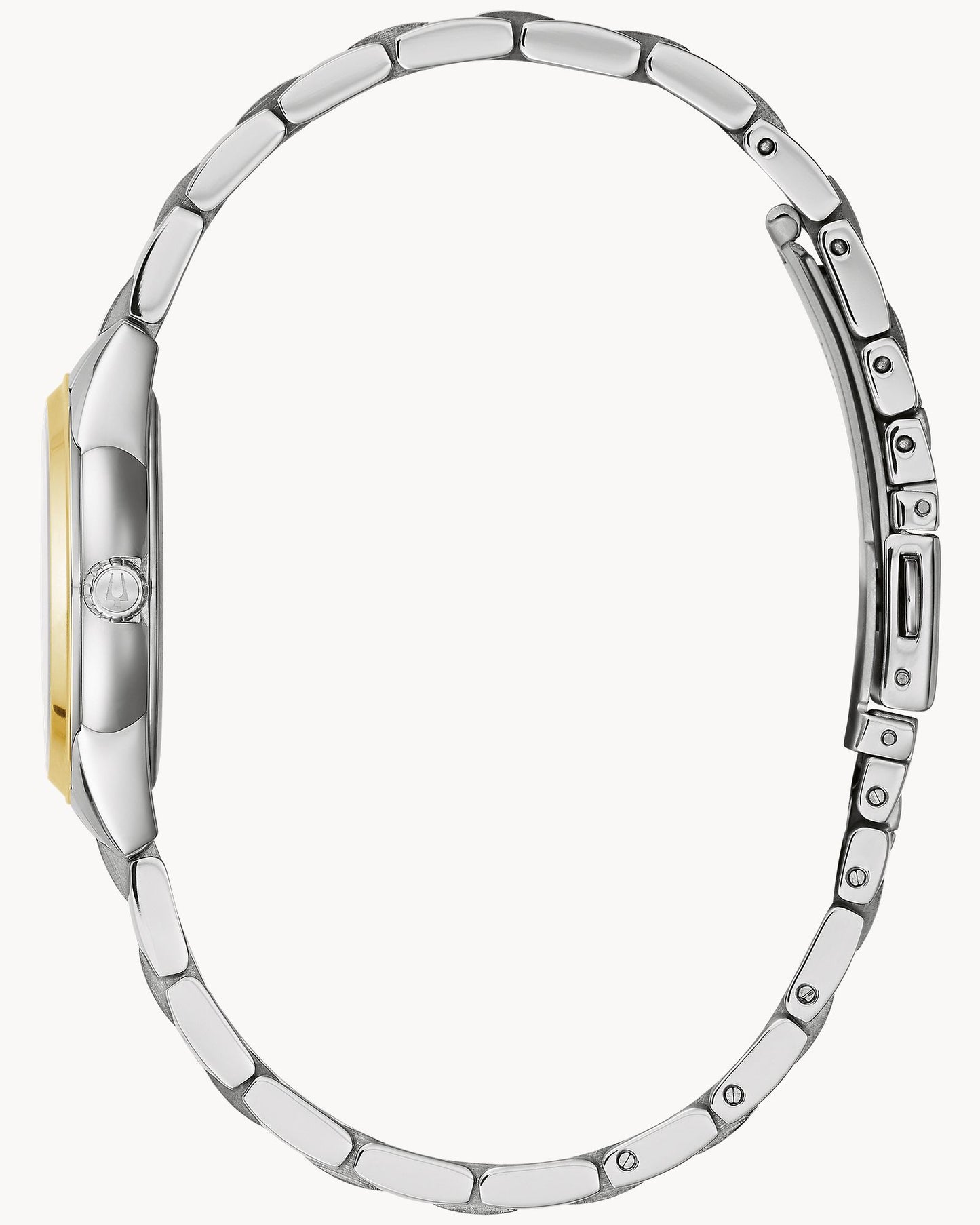 BULOVA WHITE DIAL TWO TONE STAINLESS STEEL SUTTON 98L277 (W)