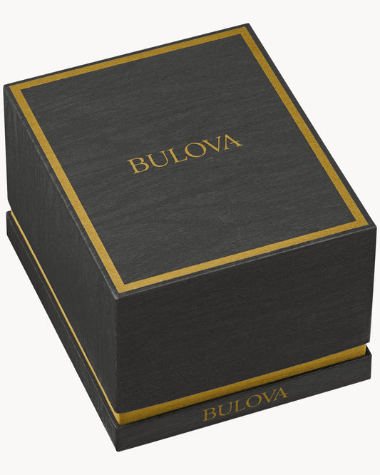 BULOVA BLACK DIAL DIAMOND TWO-TONE CLASSIC 98D103 (M)