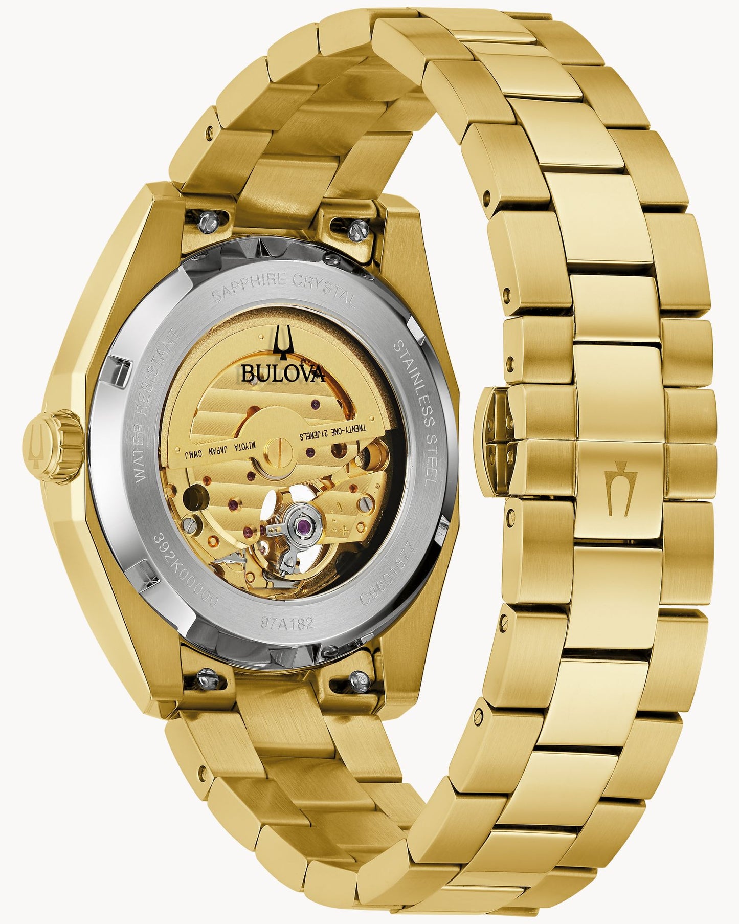 BULOVA CHAMPAGNE DIAL AUTOMATIC SURVEYOR 97A182 (M)