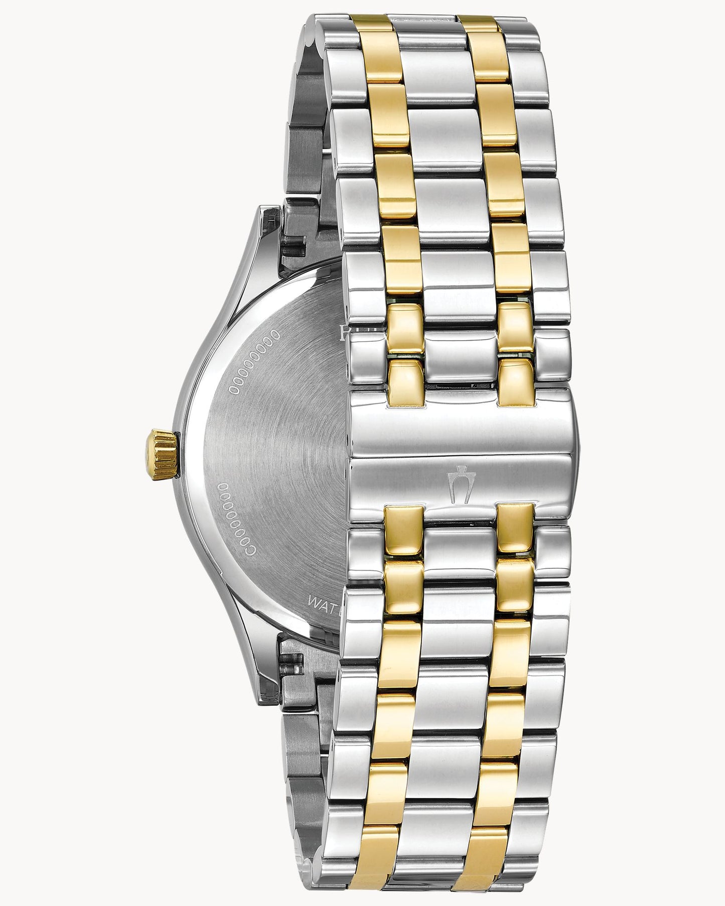 BULOVA BLUE DIAL DIAMOND TWO-TONE CLASSIC 98D130 (M)