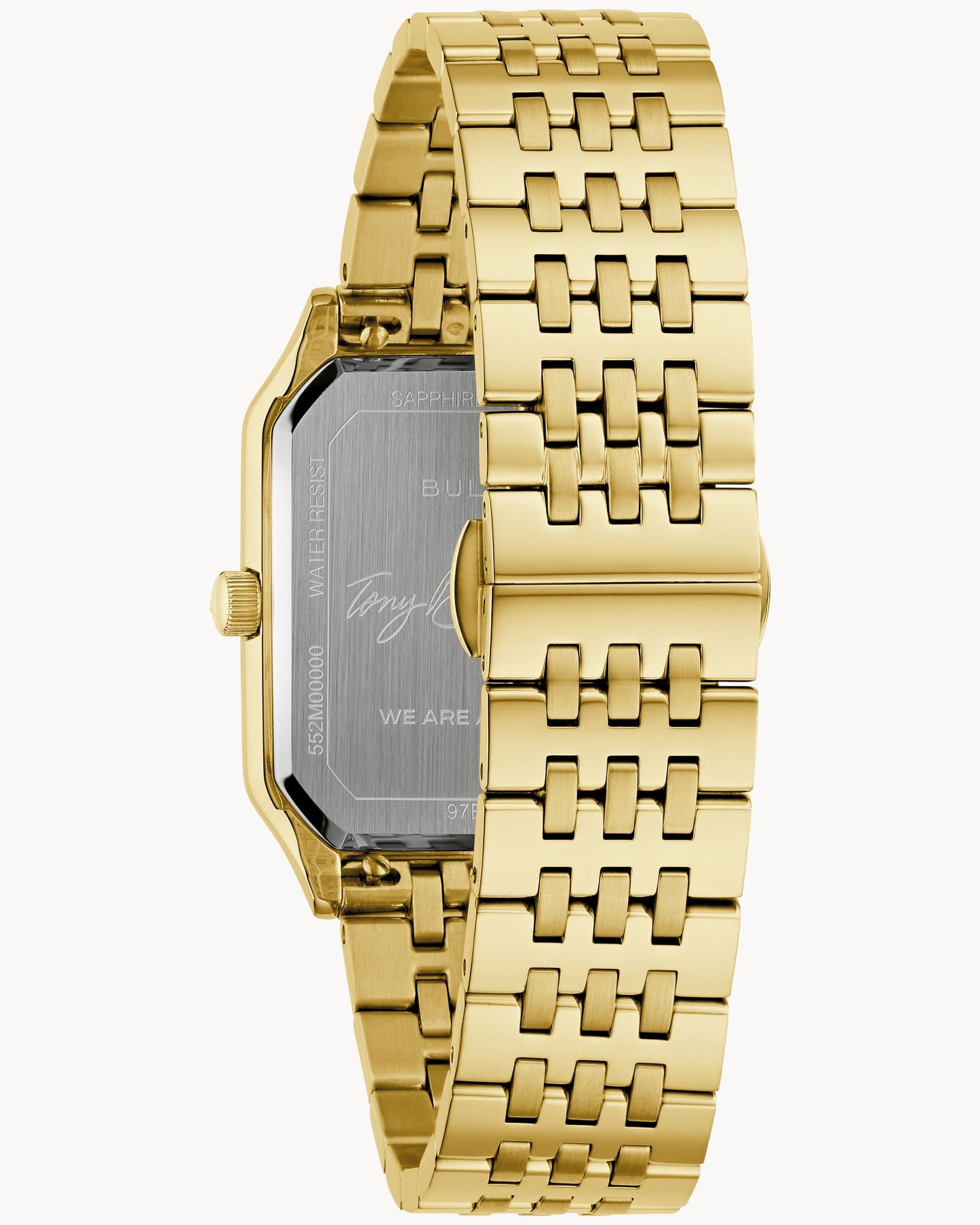 BULOVA SILVER DIAL CLASSIC TONY BENNETT SQUARE 97B236 (M)