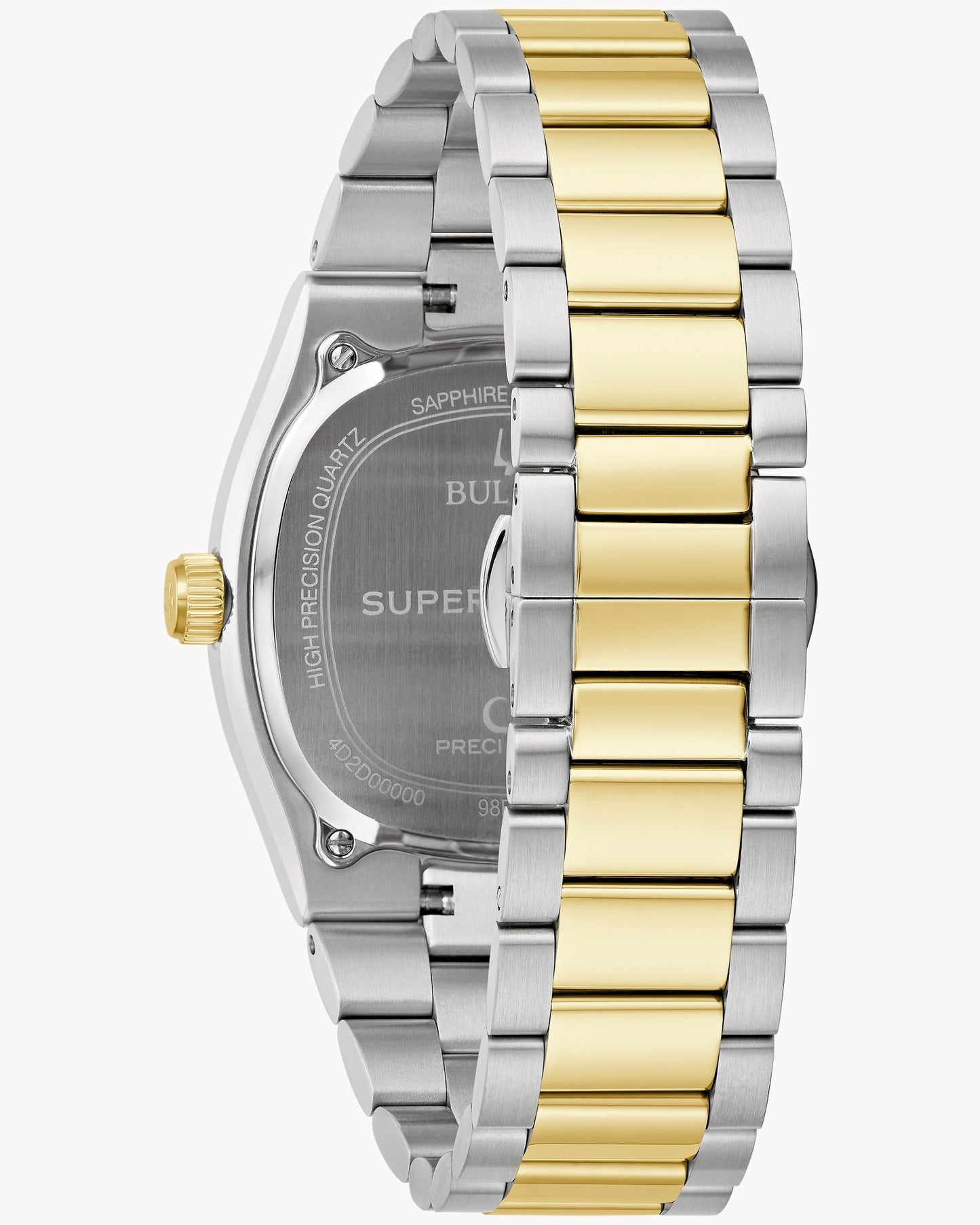 BULOVA BLACK DIAL GOLD AND SILVER TONE SS SUPER SEVILLE HPQ PRECISIONIST 98B458 (M)