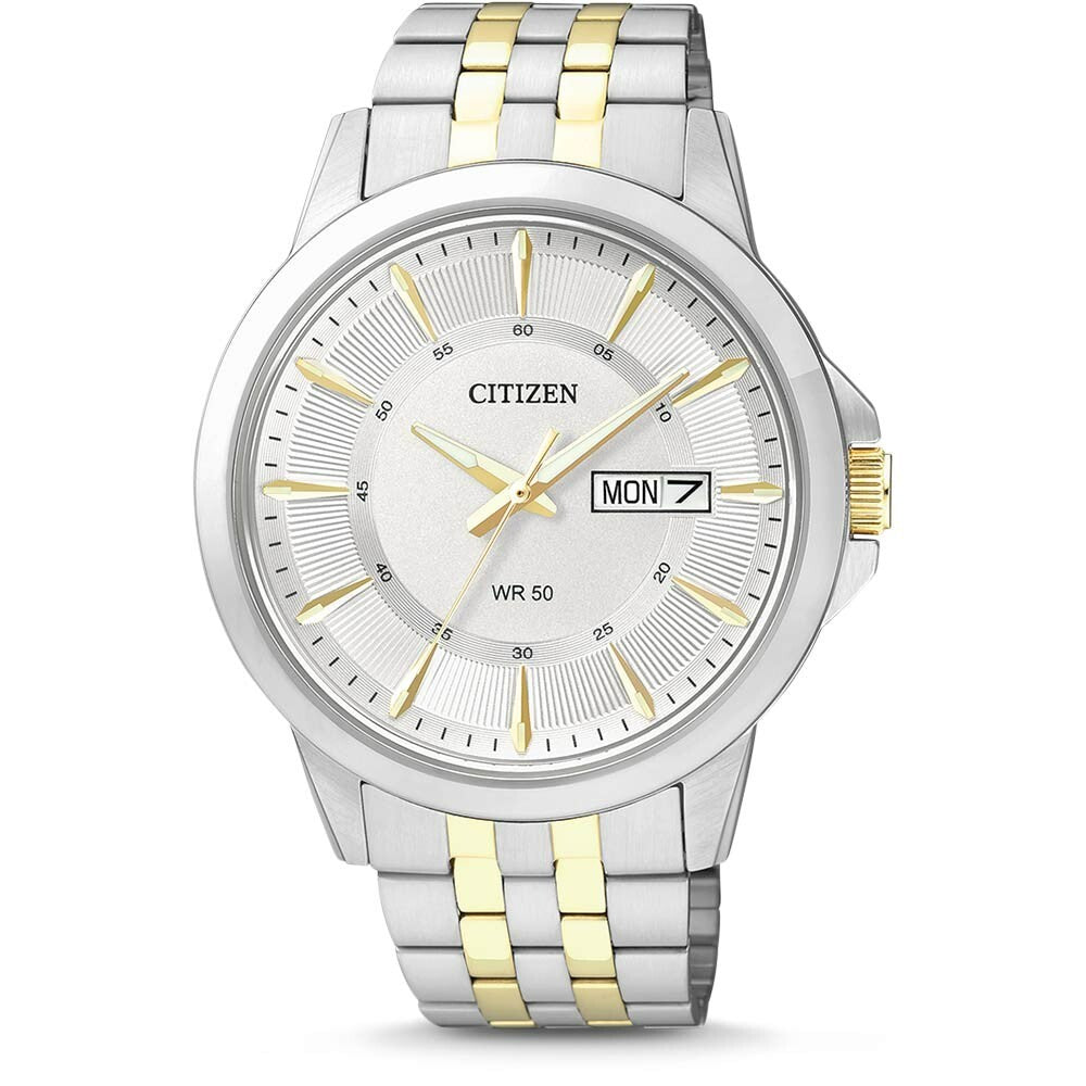 CITIZEN QUARTZ - CLASSIC TWO-TONE STAINLESS STEEL BRACELET WATCH