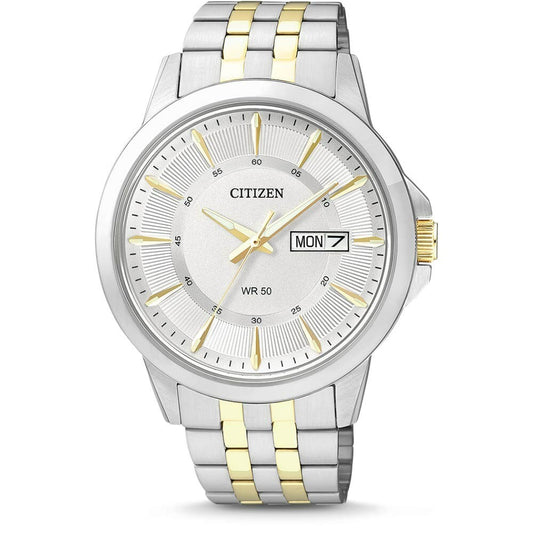 CITIZEN QUARTZ - CLASSIC TWO-TONE STAINLESS STEEL BRACELET WATCH