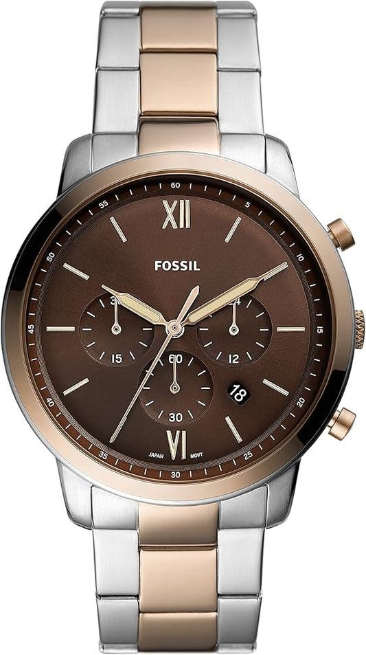 FOSSIL NEUTRA CHRONOGRAPH TWO TONE STAINLESS STEEL FS5869 (M)