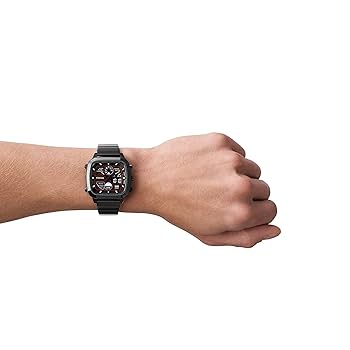FOSSIL RETRO ANALOGUE DIGITAL BLACK STAINLESS STEEL FS5891