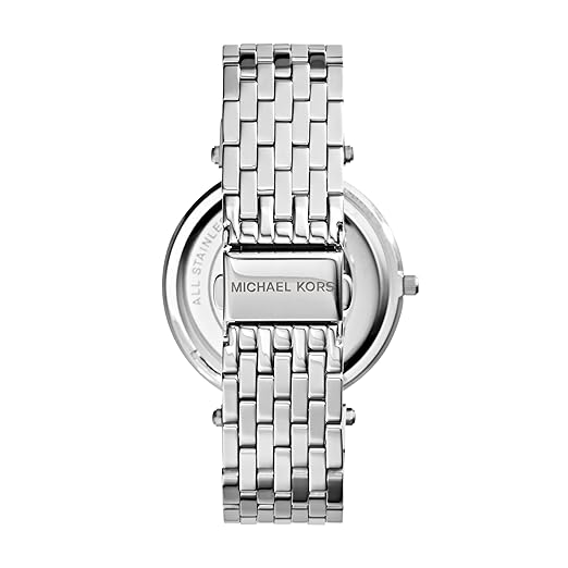MICHAEL KORS STAINLESS STEEL MK3190 CRYSTAL BEZEL DRESS (W)