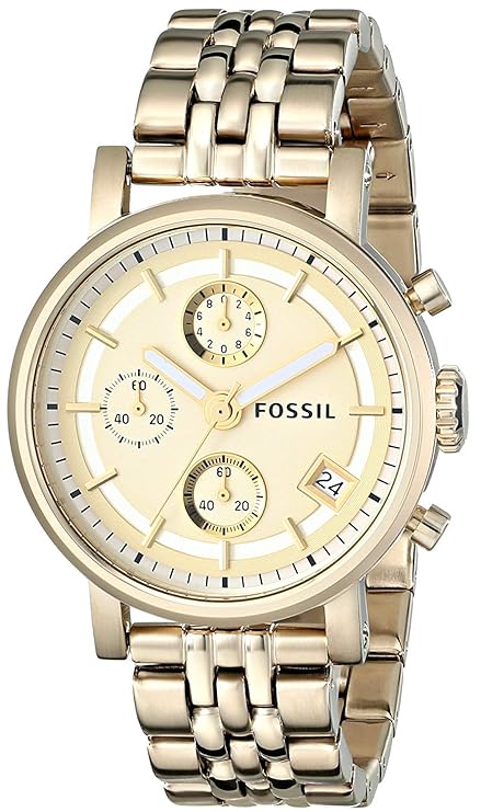 FOSSIL BOYFRIEND CHRONOGRAPH CHAMPAGNE DIAL WOMEN’S WATCH ES2197 (W)