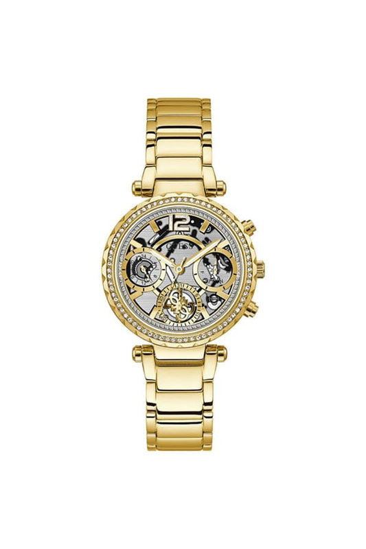 GUESS SOLSTICE LADIES GOLD-TONE SKELETON