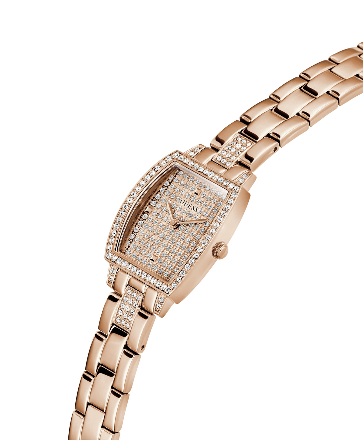GUESS WOMEN'S ANALOG ROSE GOLD-TONE STAINLESS STEEL WATCH 25MM
