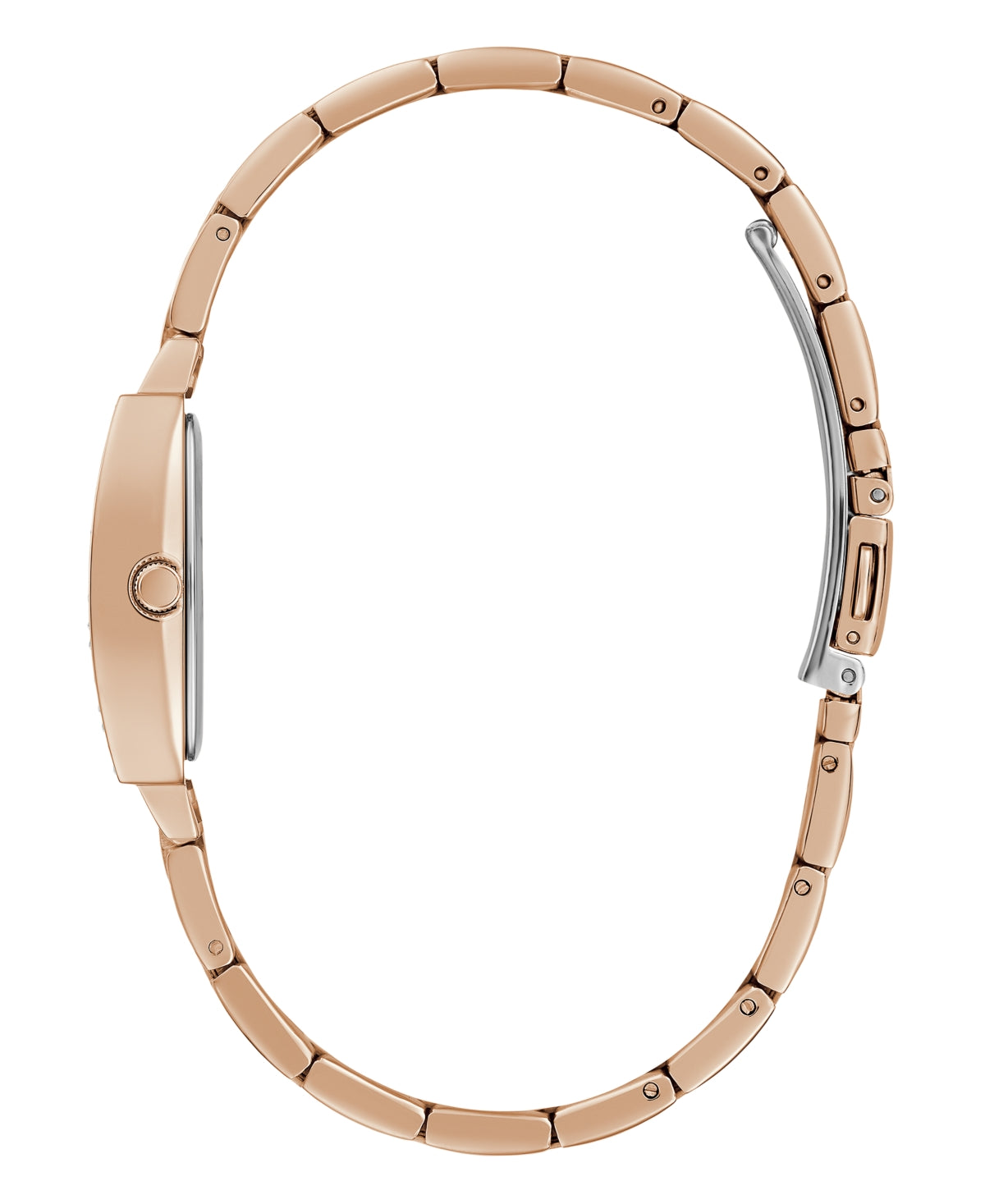GUESS WOMEN'S ANALOG ROSE GOLD-TONE STAINLESS STEEL WATCH 25MM