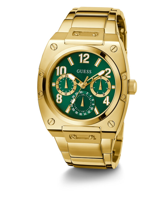 GUESS GOLDEN STAINLESS STEEL QUARTZ ANALOG WATCH