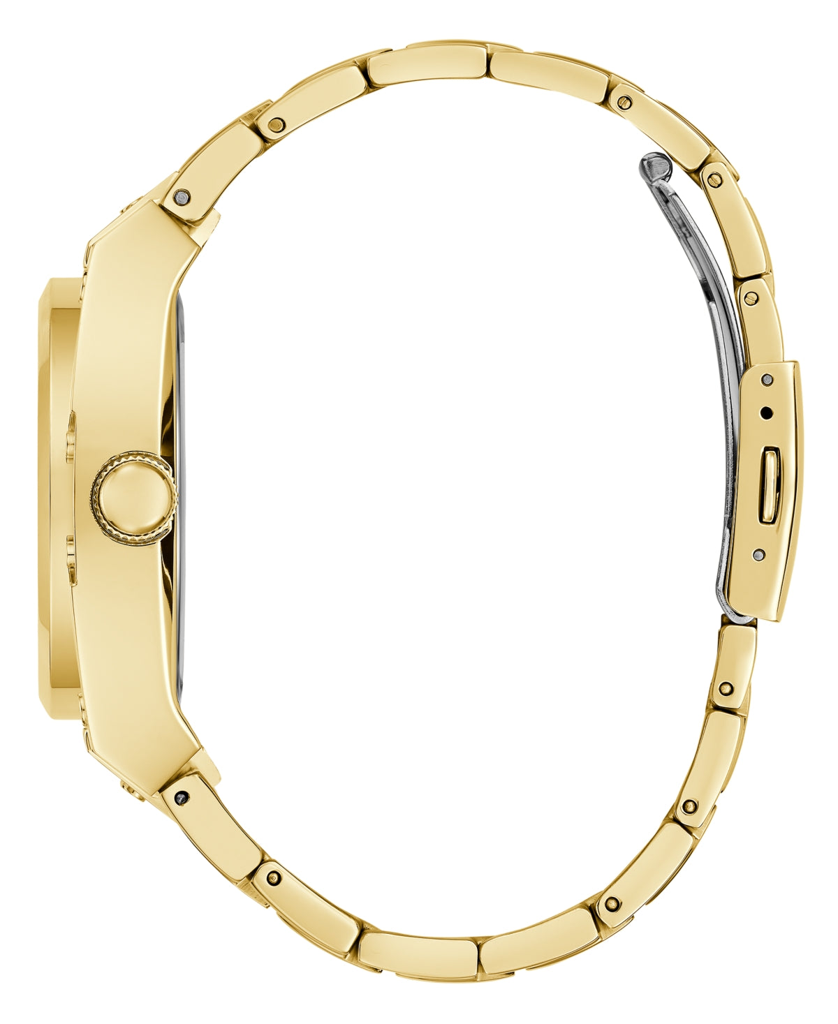 GUESS GOLDEN STAINLESS STEEL QUARTZ ANALOG WATCH