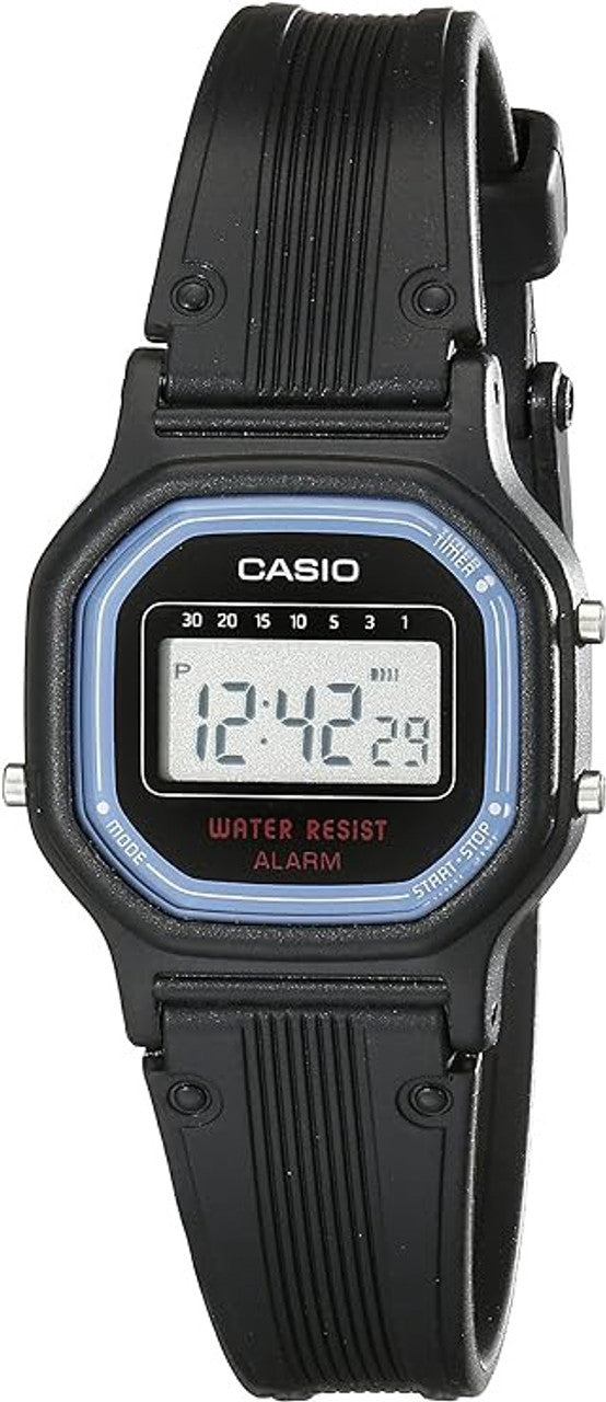 CASIO CLASSIC DIGITAL BLACK BLUE SPORT LA-11WB-1