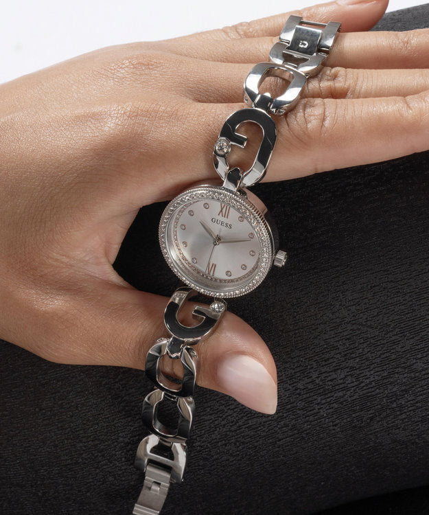 GUESS GRAY STAINLESS STEEL LUXURY WATCH