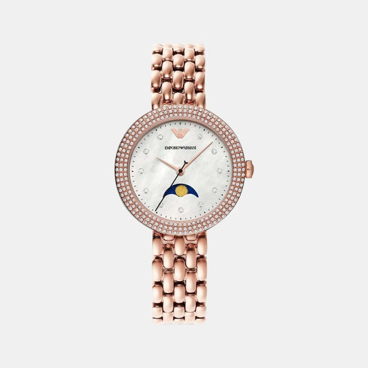 EMPORIO ARMANI ROSA MOONPHASE LADIES WATCH