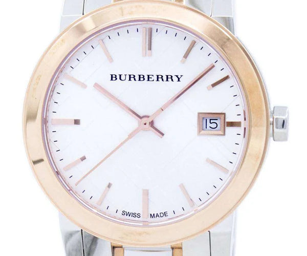 Burberry The City BU9105 Ladies Silver Rose Gold Watch